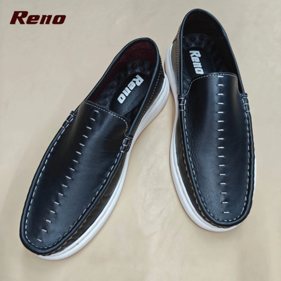 Reno Leather Casual-Loafer-Black-RL3116